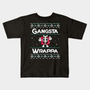 Gangsta Wrappa - Ugly Sweater Kids T-Shirt